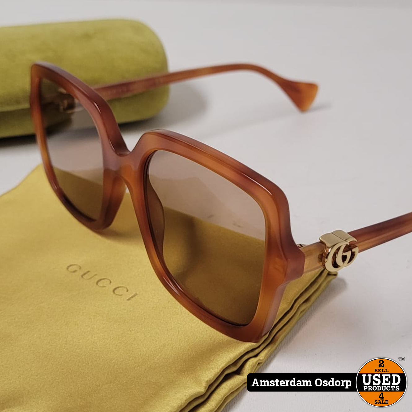 Integreren systematisch Duidelijk maken Gucci GG1070S | Zonnebril Dames | Nieuwstaat + Bon - Used Products Osdorp