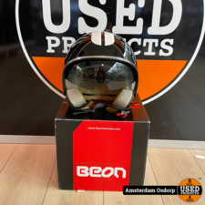 Beon Design Helm Model B-100e | Shiney Zwart | Nieuw