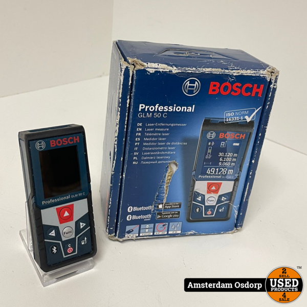 Bosch GLM 50 C afstandsmeter | 50meter | Bluetooth | Nette Staat - Osdorp