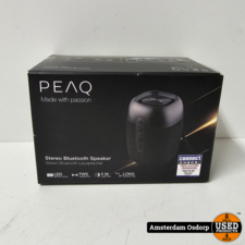 PeaQ Stereo Bleutooth speaker zwart | nette staat