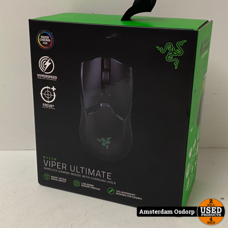 RAZER Viper Ultimate Gaming-muis + oplaadstation | ongebruikt