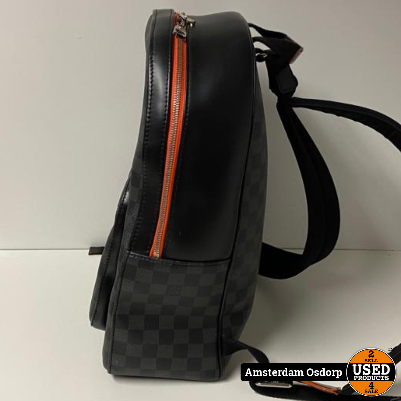 Louis Vuitton Orange Damier Graphite Josh Backpack 474lvs63