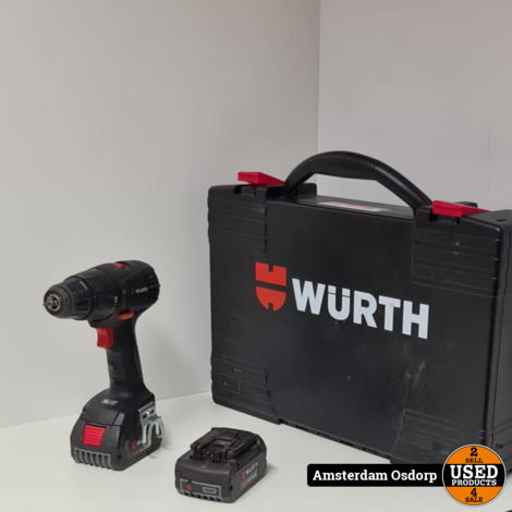 Wurth BS 18-a Compact  | 2X 18v 4.0ah | zonder lader | nette staat