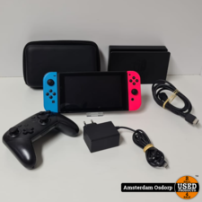 Nintendo Switch 32 Red/Blue + Pro Controller / Gebruikt