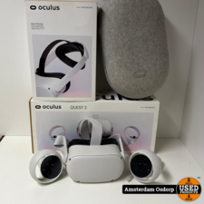 Oculus Quest 2 64GB + Elite strap + case | nette staat