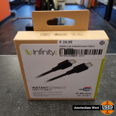 Infinity Lab InstantConnect USB-C Cable | Nieuw