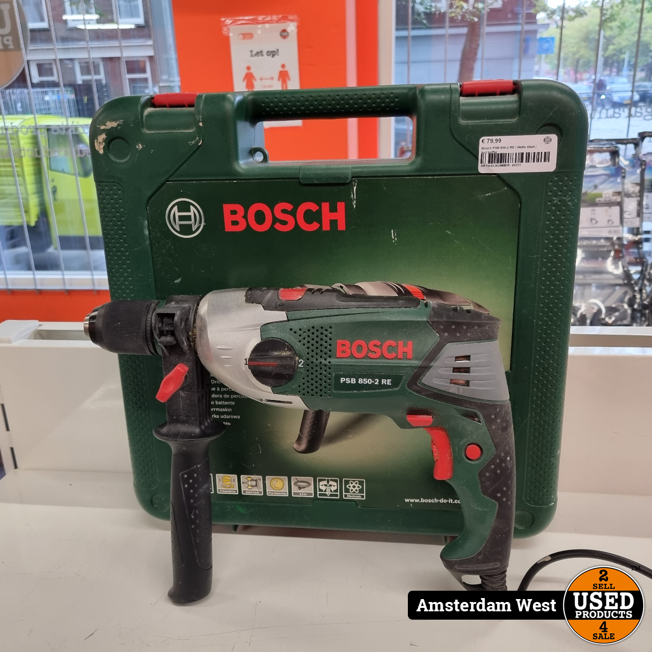 boezem rijk Scheiding Bosch PSB 850-2 RE | Nette staat | Incl koffer - Used Products Amsterdam  West