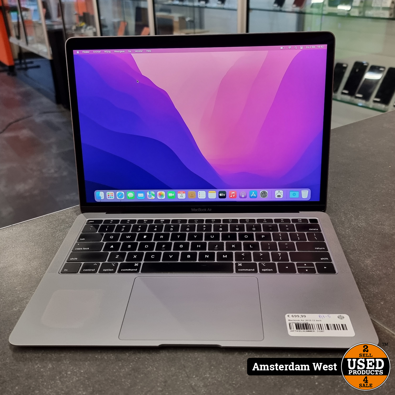 Macbook Air 2019 13 Inch i5/16GB/512GB | Nette staat - Used Products West