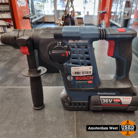 Bosch Professional GBH 36 V-LI Plus Accuboorhamer | Incl 6.0Ah Accu