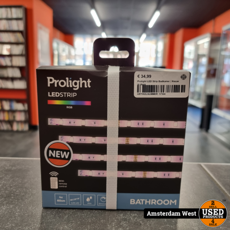 Prolight LED strip multicolour met afstandsbediening 60cm 4 stuks