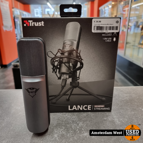 Trust Lance Streaming Microfoon | Nette staat