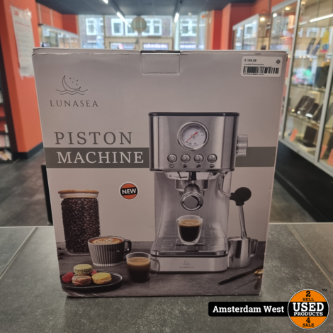 LunaSea Pistonmachine Espressomachine | Nieuw in doos