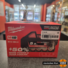 Milwaukee M18 Redlithium 5.5Ah Accu | Nieuw in doos