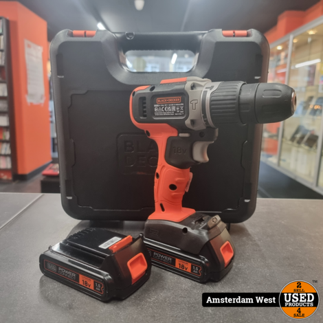 Black & Decker Klopboormachine met 2x Accu BCD003C2K-QW