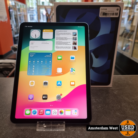 iPad Air 5 (2022) 256GB Wifi Blue | Nieuwstaat