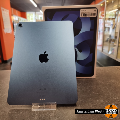 iPad Air 5 (2022) 256GB Wifi Blue | Nieuwstaat
