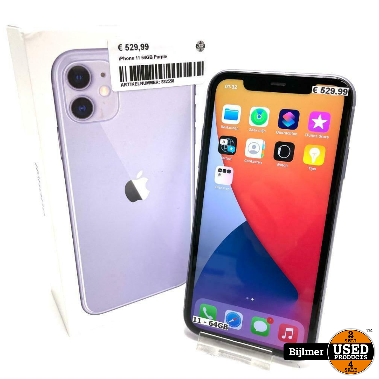 Apple Iphone 11 64gb Purple Used Products Amsterdam Bijlmer