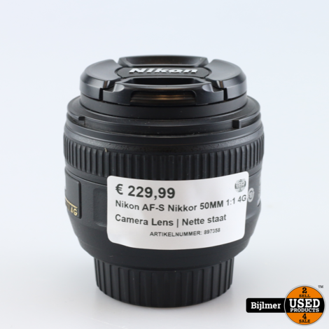 Nikon AF-S Nikkor 50MM 1:1 4G Camera Lens | Nette staat