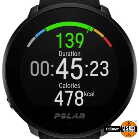 Polar Ignite GPS Fitness Watch M/L Black-Silver | Nieuw uit doos