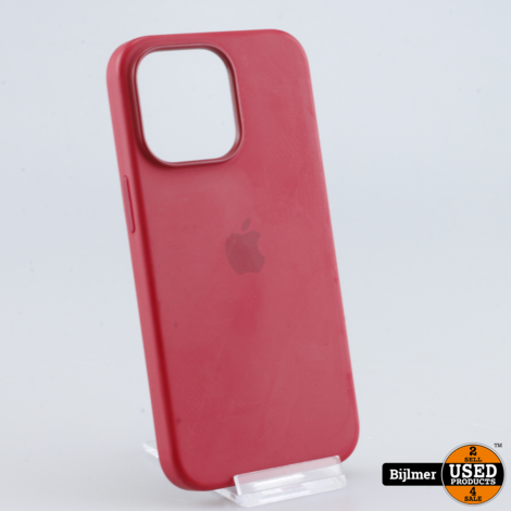 iPhone 13 Pro Silicone Case with MagSafe Rood | Nette staat