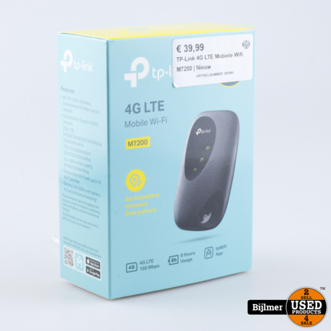 TP-Link 4G LTE Mobiele Wifi M7200 | Nieuw