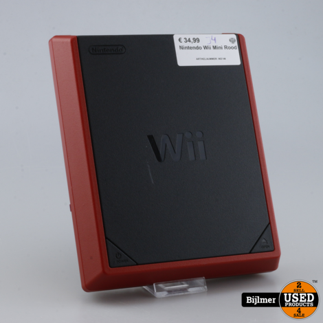 Nintendo Wii Mini Rood