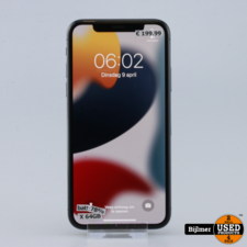 iPhone X 64GB Black | In Prima staat