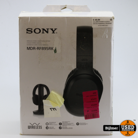 Sony MDR-RF895RK Draadloze Over-Ear Koptelefoon | Nieuwstaat
