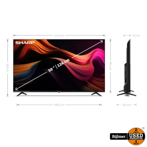 Sharp 50GL4460 50 Inch 4K Google TV | Nieuw in doos