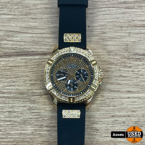 Guess Heren Horloge Goud/ Zwart