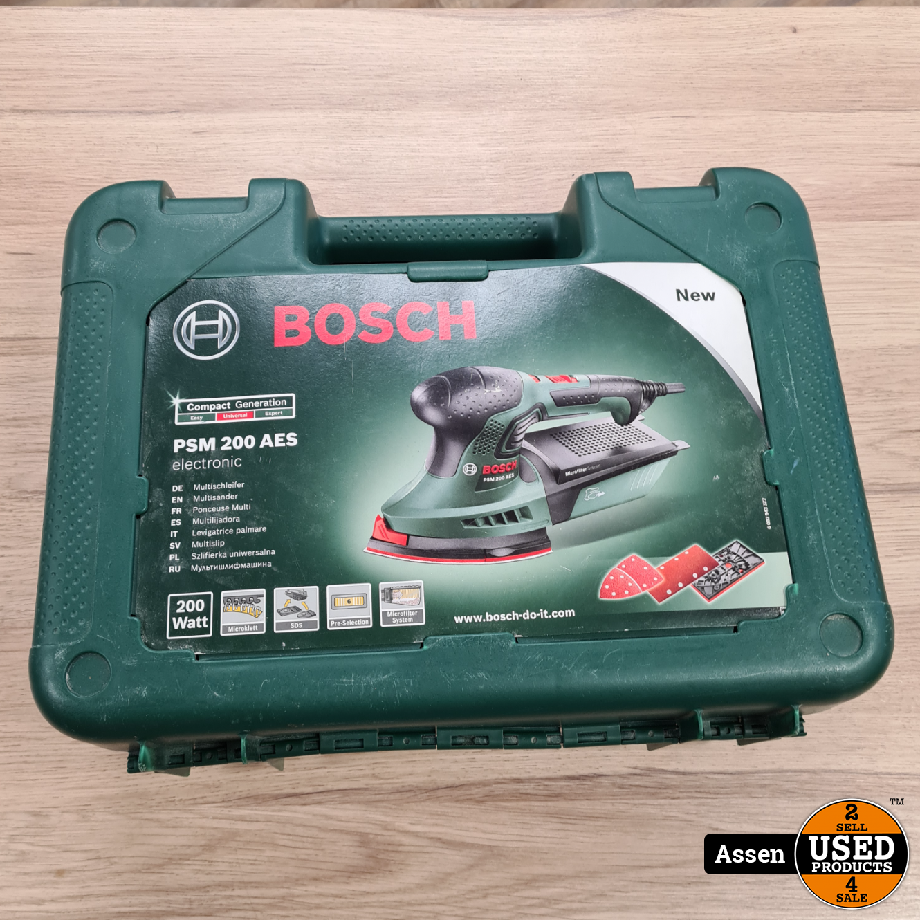 spade Binnen legering Bosch PSM 200 Schuurmachine - Used Products Assen