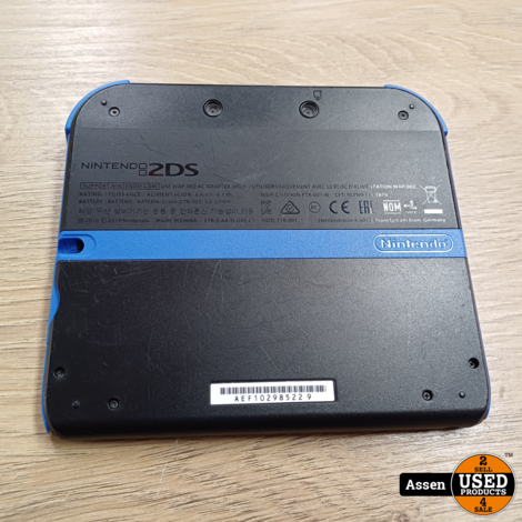 Nintendo 2DS Console Incl. Doos &amp; Mario Kart 7 & Tomodatchi Life I Krasje in het scherm