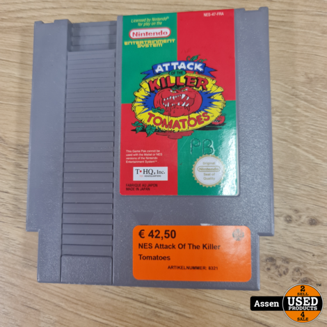 NES Attack Of The Killer Tomatoes