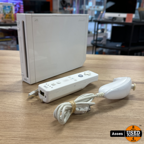Nintendo Wii console met 1 controller + 1 nunckuk