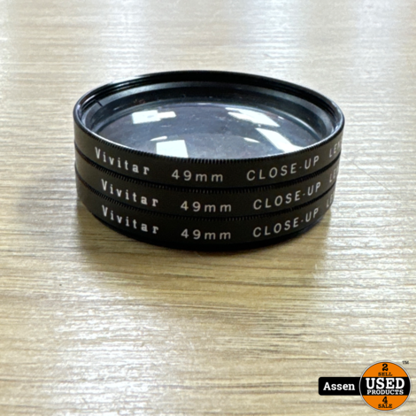 Vivitar 49mm Close-Up Lenzen Set No. 1, 2, 4 &amp; UV-HAZE