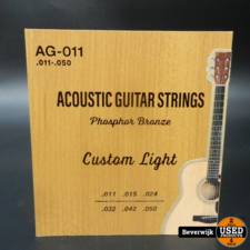 AG-011 Akoestische Gitaar Snaren Custom Light - Nieuw