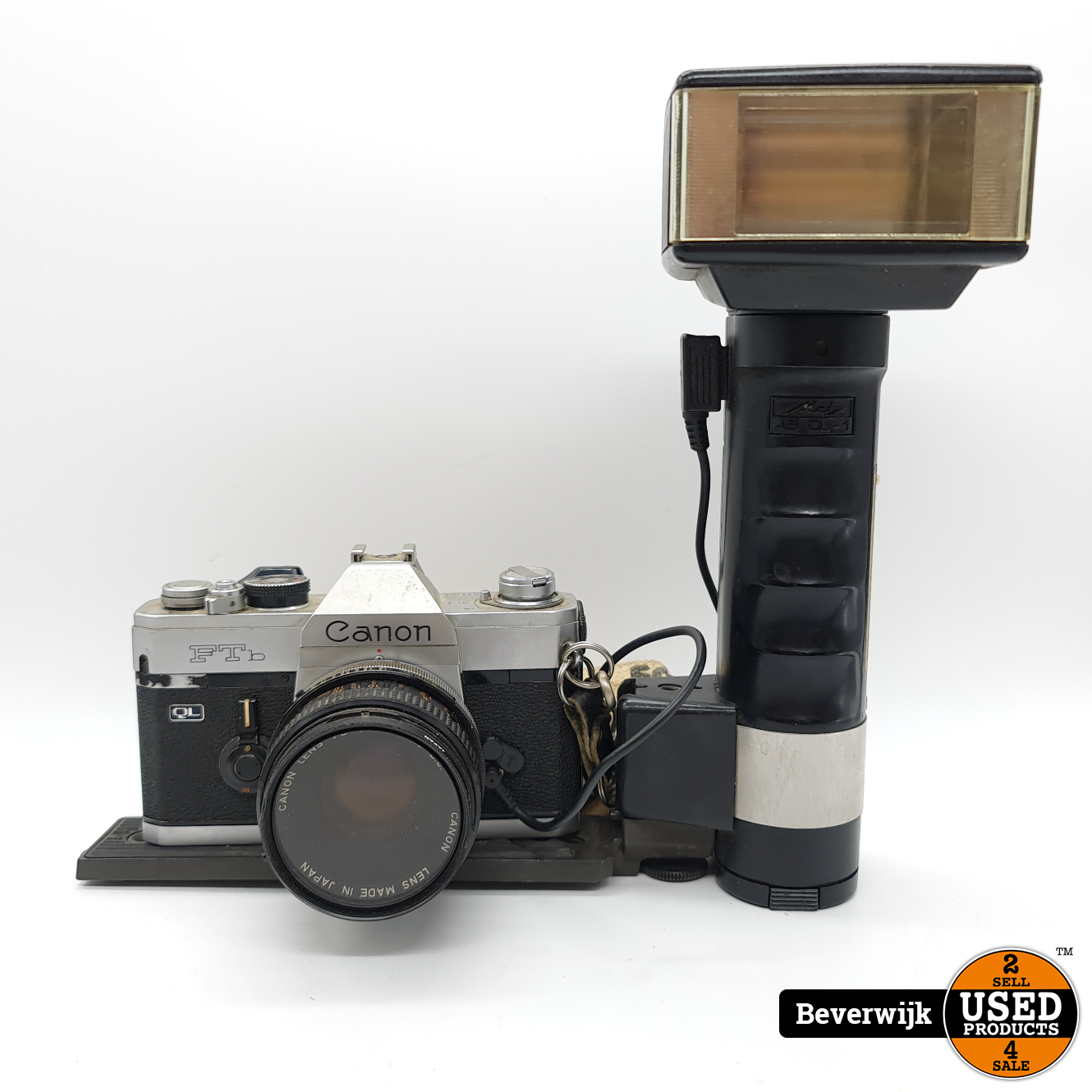 Gepensioneerd Polijsten taart Canon FTB Retro Camera met Flitser - In Goede Staat - Used Products  Beverwijk