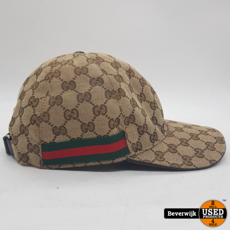 Gucci GG canvas baseball hat Brown Size M - In Zeer Nette Staat