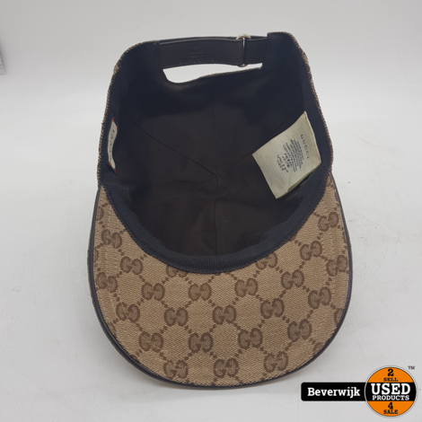 Gucci GG canvas baseball hat Brown Size M - In Zeer Nette Staat