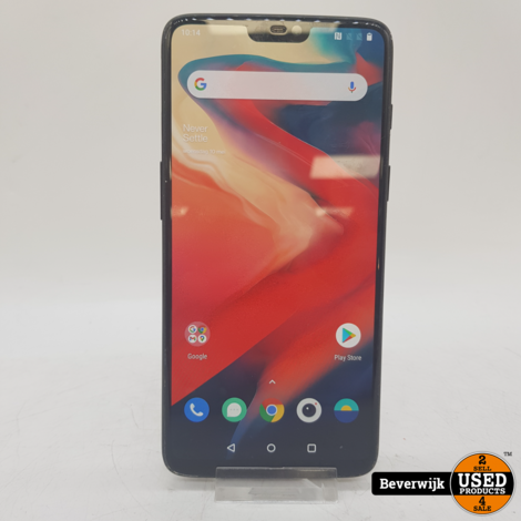 OnePlus 6 128GB Android 11 Zwart in Nette Staat