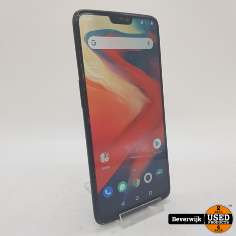 OnePlus 6 128GB Android 11 Zwart in Nette Staat