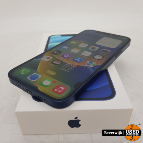 Apple iPhone 12 128GB Accu 77 Blue - In Redelijke Staat