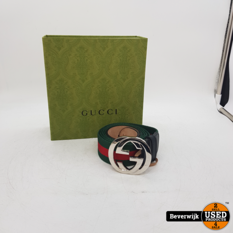 Gucci Riem Leer in Zwart - Maat 124-48 - Leer Gucci  Riem Leer - in Nette Staat