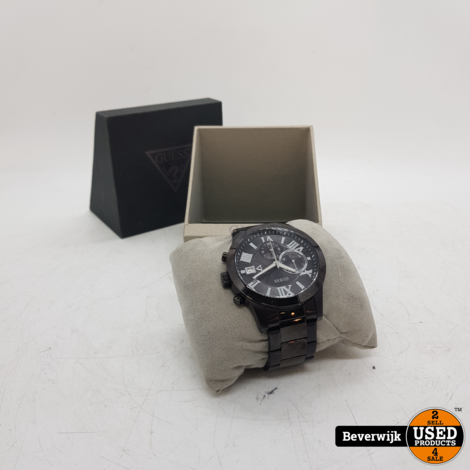 GUESS Watches W0668G5 Roestvrij staal Zwart - In Goede Staat