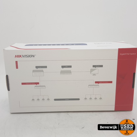Hikvision DS-3E0510P-E 8-poorts Gigabit switch - NIEUW