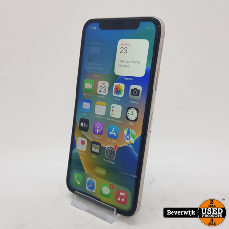 Apple iPhone X 256GB Accu 80% | Wit | Face ID Defect - In Goede Staat