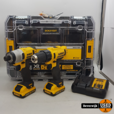 DeWalt DCK211D2T Boormachine &amp; Schroevendraaierset - In Nette Staat