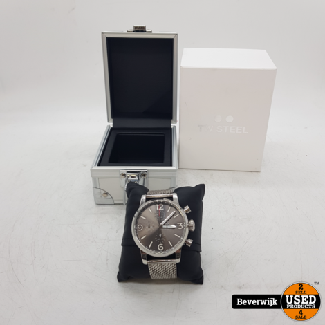 TW Steel MS93 Maverick Chronograaf Horloge 45MM - In Nette Staat