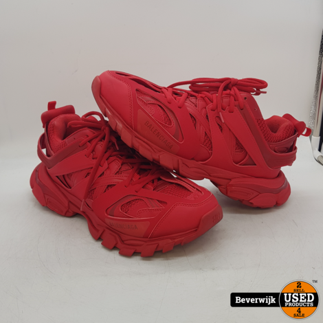 Balenciaga Klassieke Rood Track Sneakers | Red - In Nette Staat