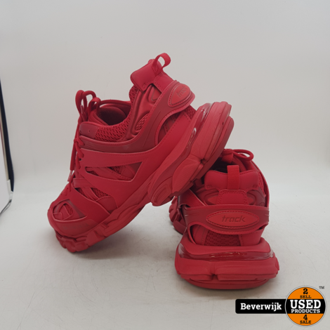 Balenciaga Klassieke Rood Track Sneakers | Red - In Nette Staat